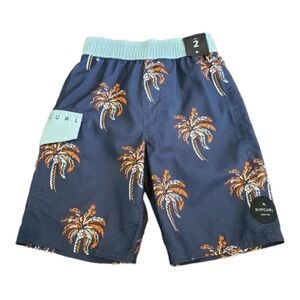 RIP Curl Mirage Palm Daze Blue Swim Shorts Size 2